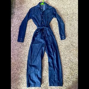 NWOT Size medium Kittenish bluejean jumpsuit